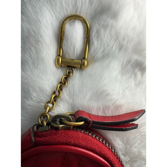 Gucci GG Marmont Heart Key Chain Wallet – Red Leather - Picture 3 of 5